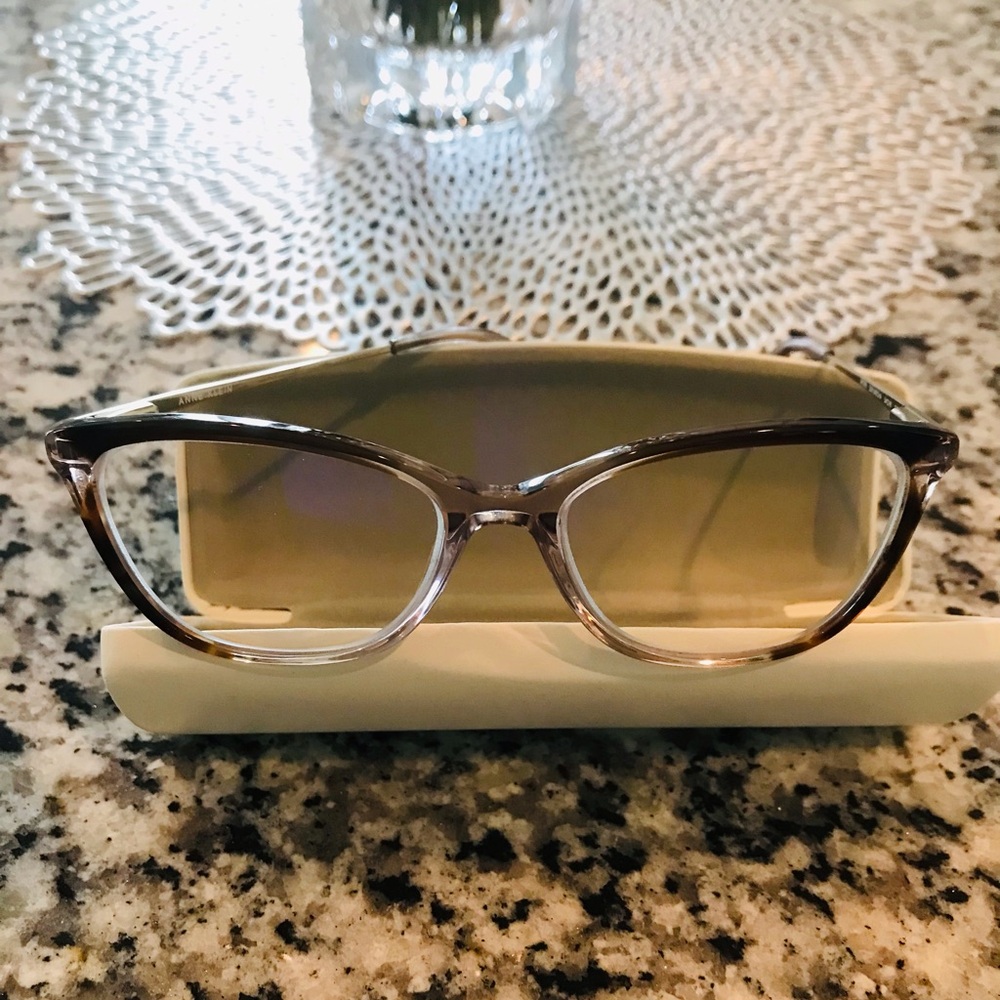 Anne Klein Brown Cat-Eye Glasses